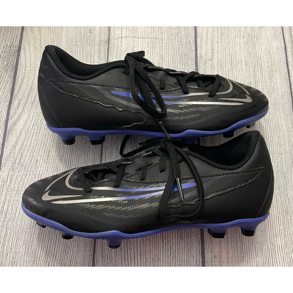 Blue Nike Phantom Boy Girl Soccer Cleats Shoes, Size Youth 4